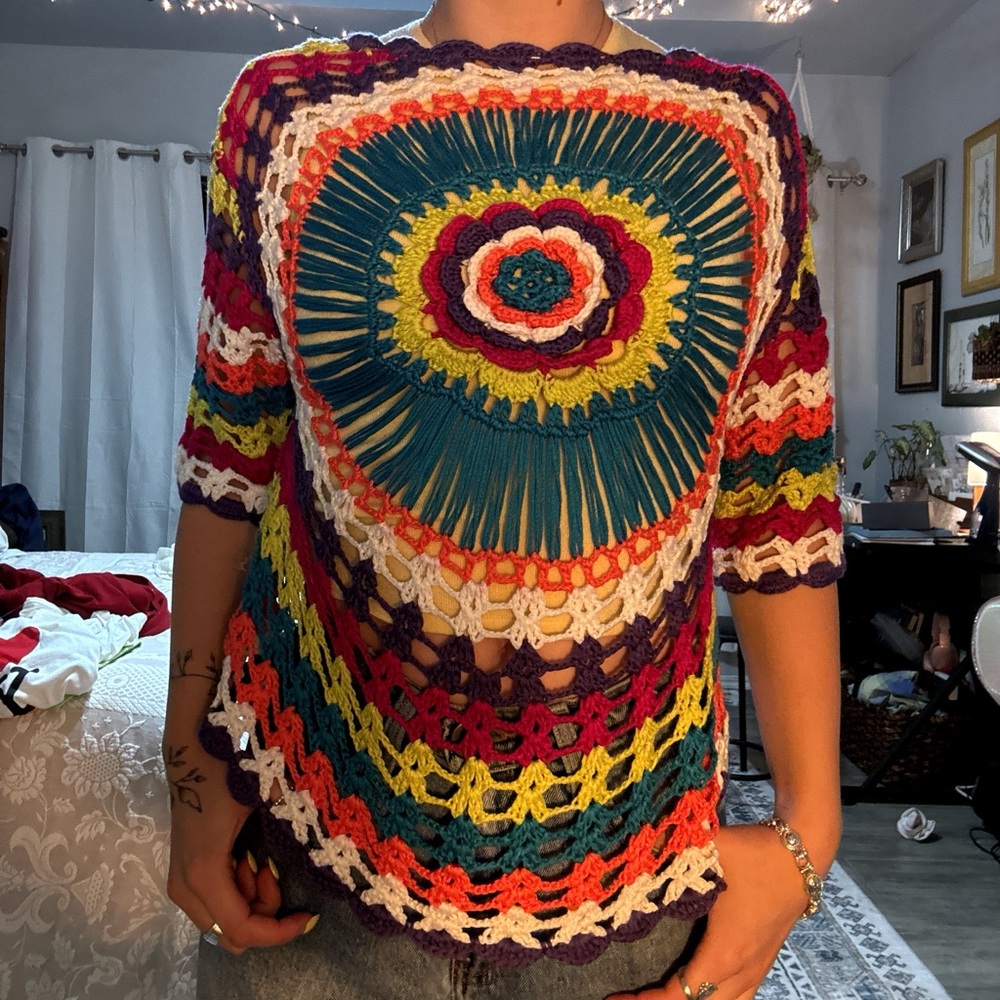 Handmade Woven Tye Dye like shirt